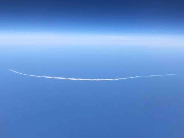 An aerial view on a clear day of Sable Island