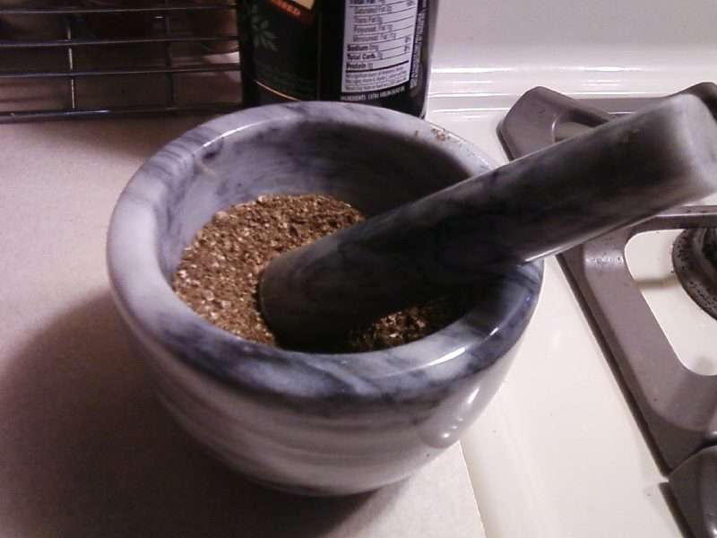 Grinding of spices