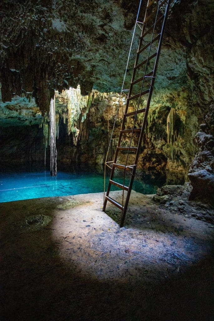 Cenote in Mexico Yucatan Peninsula