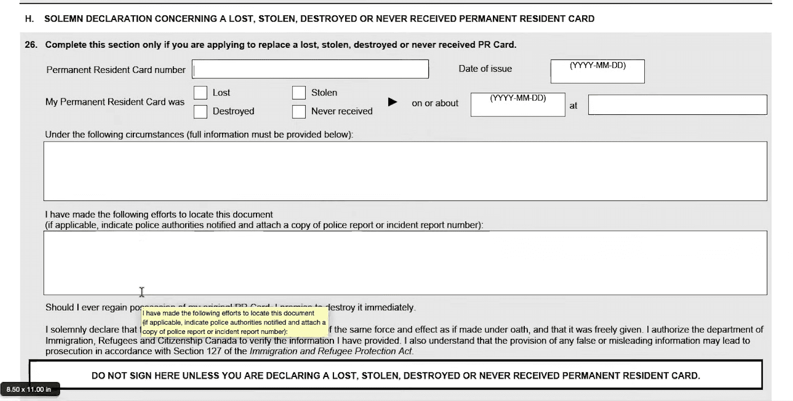 canada permanent resident card renewal