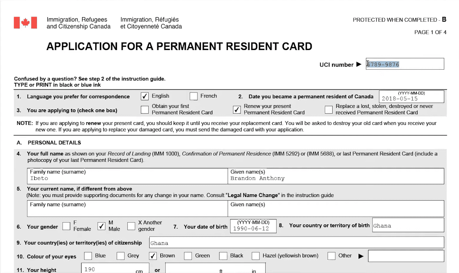 canada permanent resident card renewal
