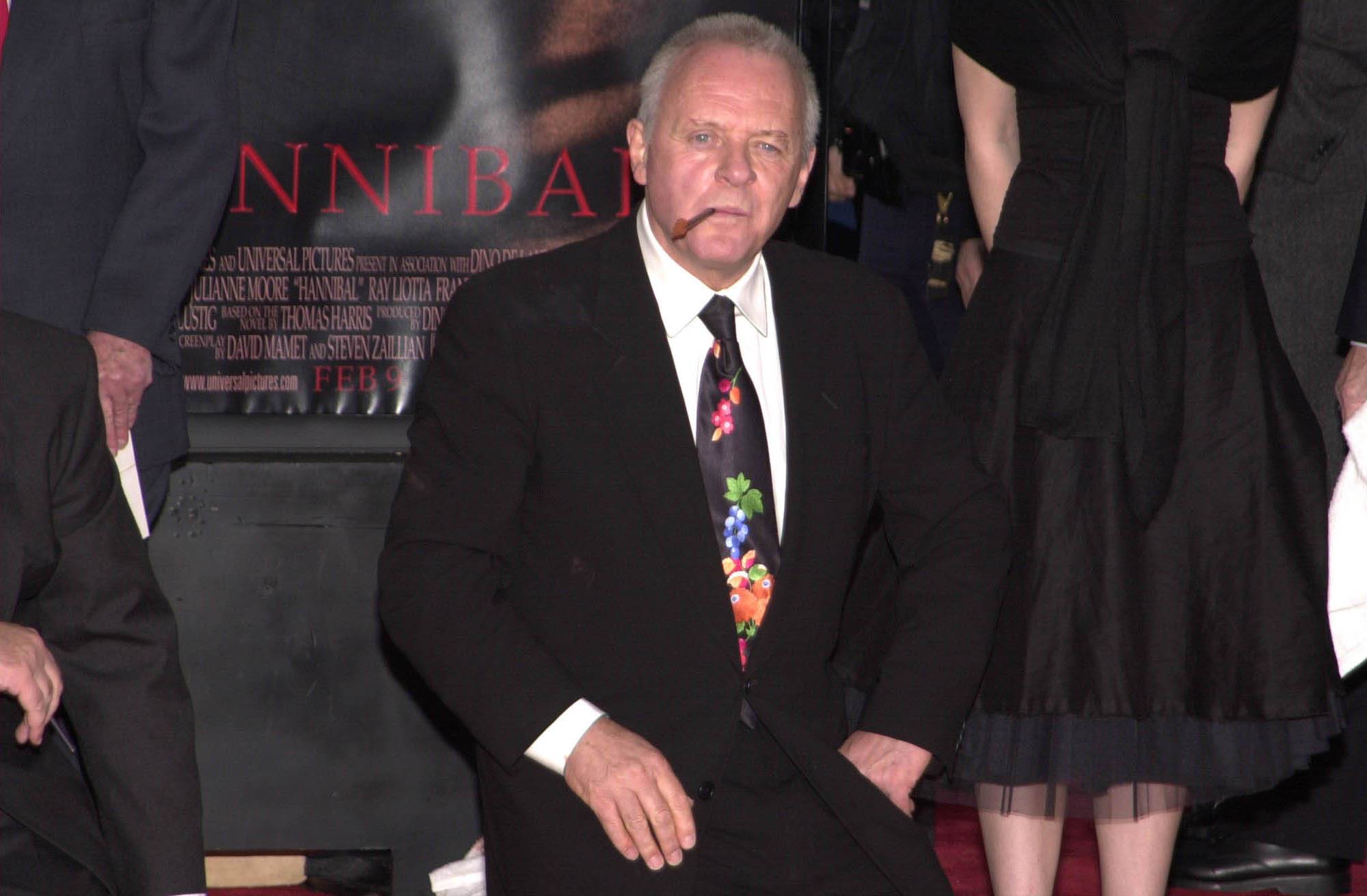 A picture of Sir Anthony Hopkins at an event. Sir Anthony Hopkins is one of the most famous people with autism.