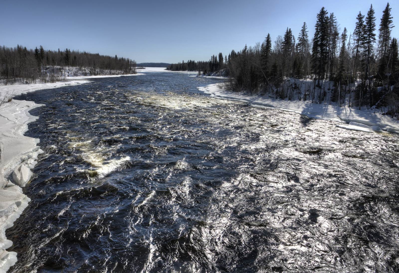 Churchill River in Winter