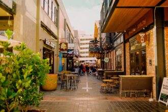 The market view inn the New Zealand.