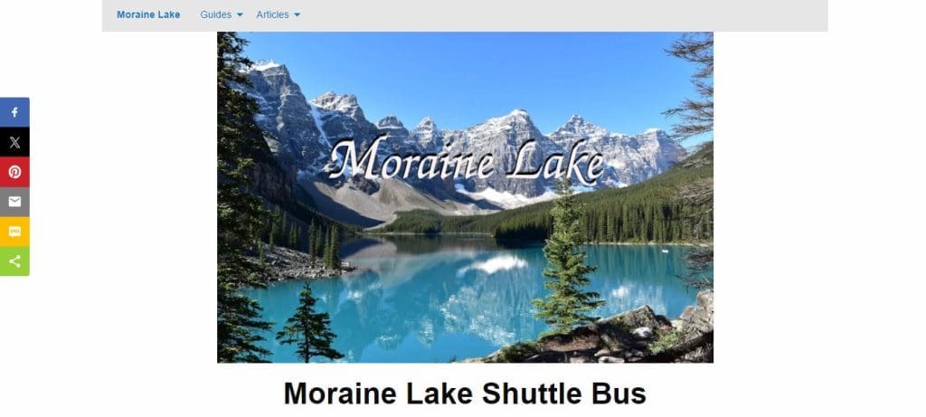 Moraine Lake Shuttle