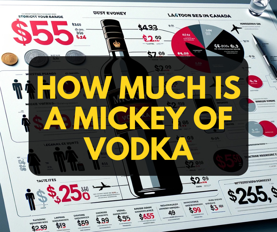 Vodka Price Comparison Infographic with Various Costs