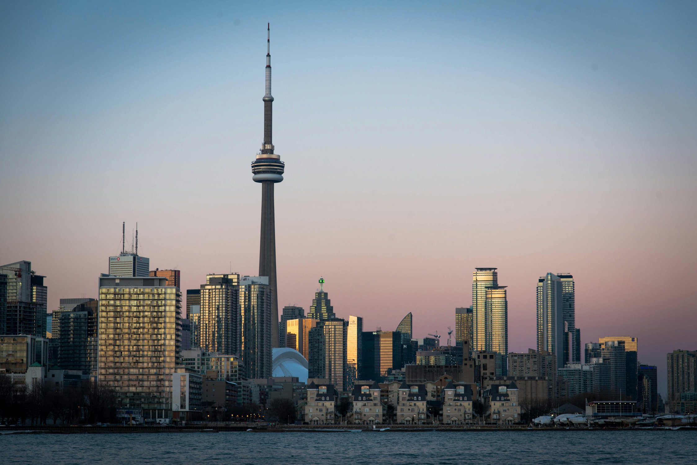 CN tower from a distance In Toronto, ON, Canada