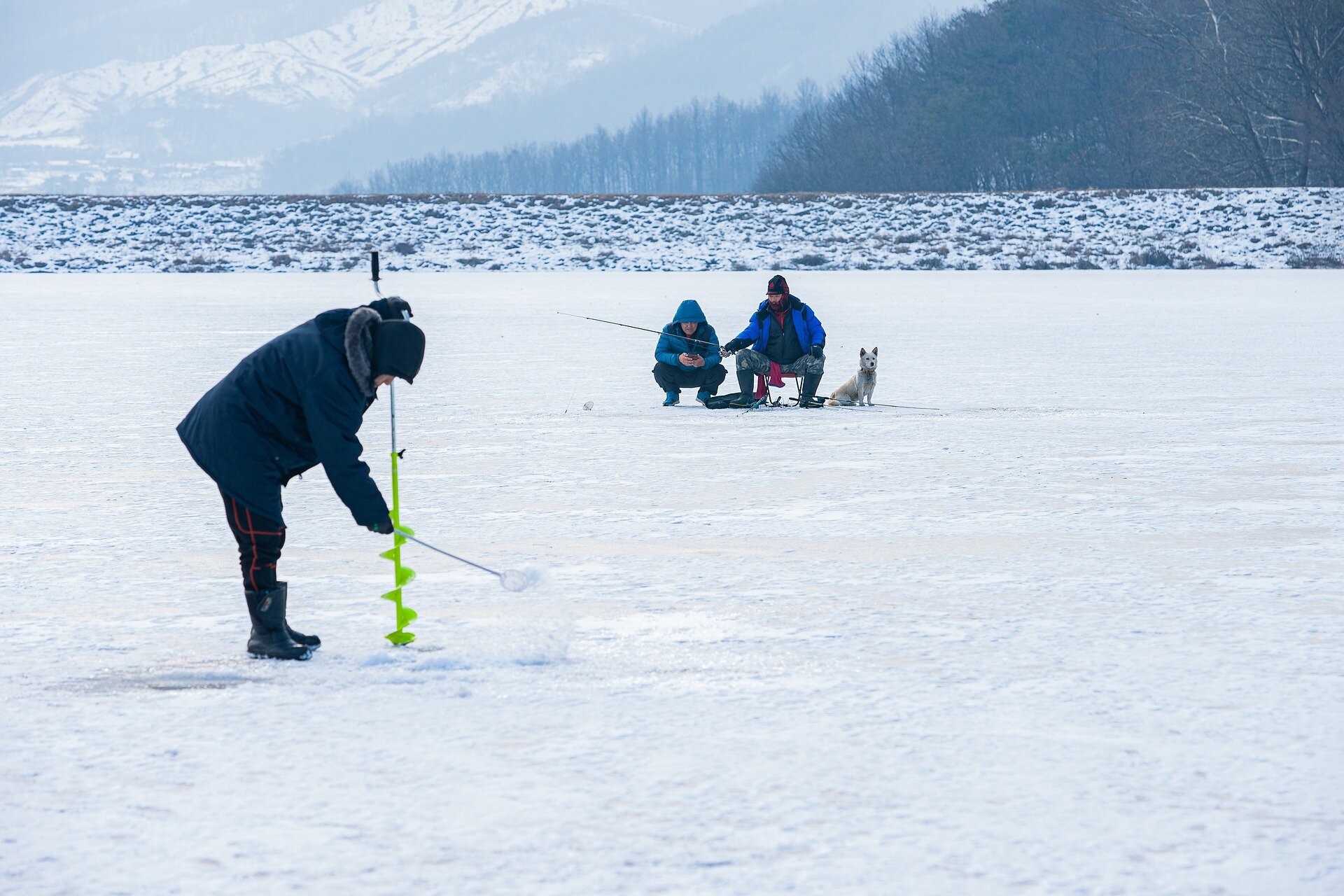 ice fishing